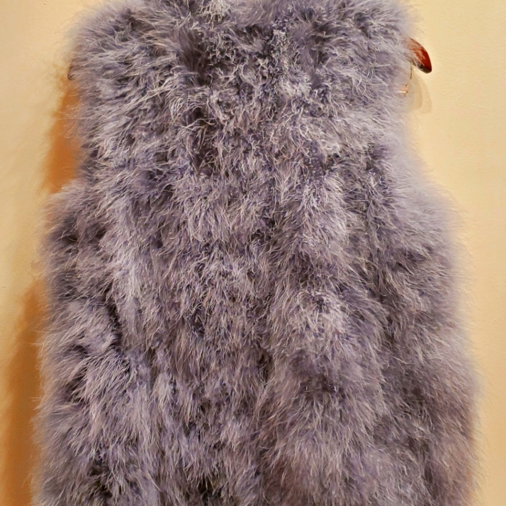 Real feather vest